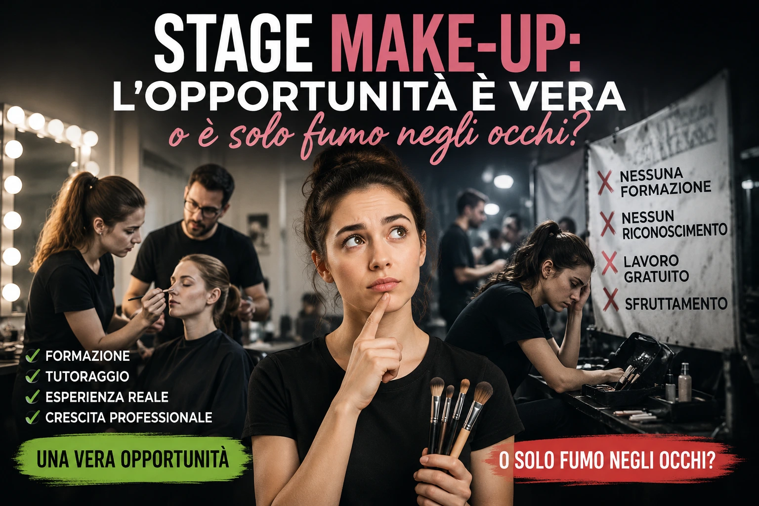 Al momento stai visualizzando Stage Make-up: L’Opportunità è Vera o è solo Fumo negli Occhi?