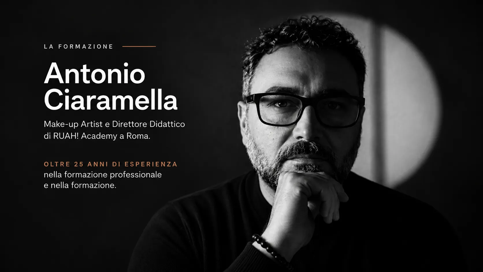Antonio Ciaramella, Make-up Artist e Direttore Didattico, docente del corso Special FX Artist in Sardegna