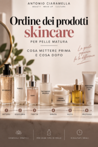 Scopri di più sull'articolo Ordine dei prodotti skincare per pelle matura: cosa mettere prima e cosa dopo