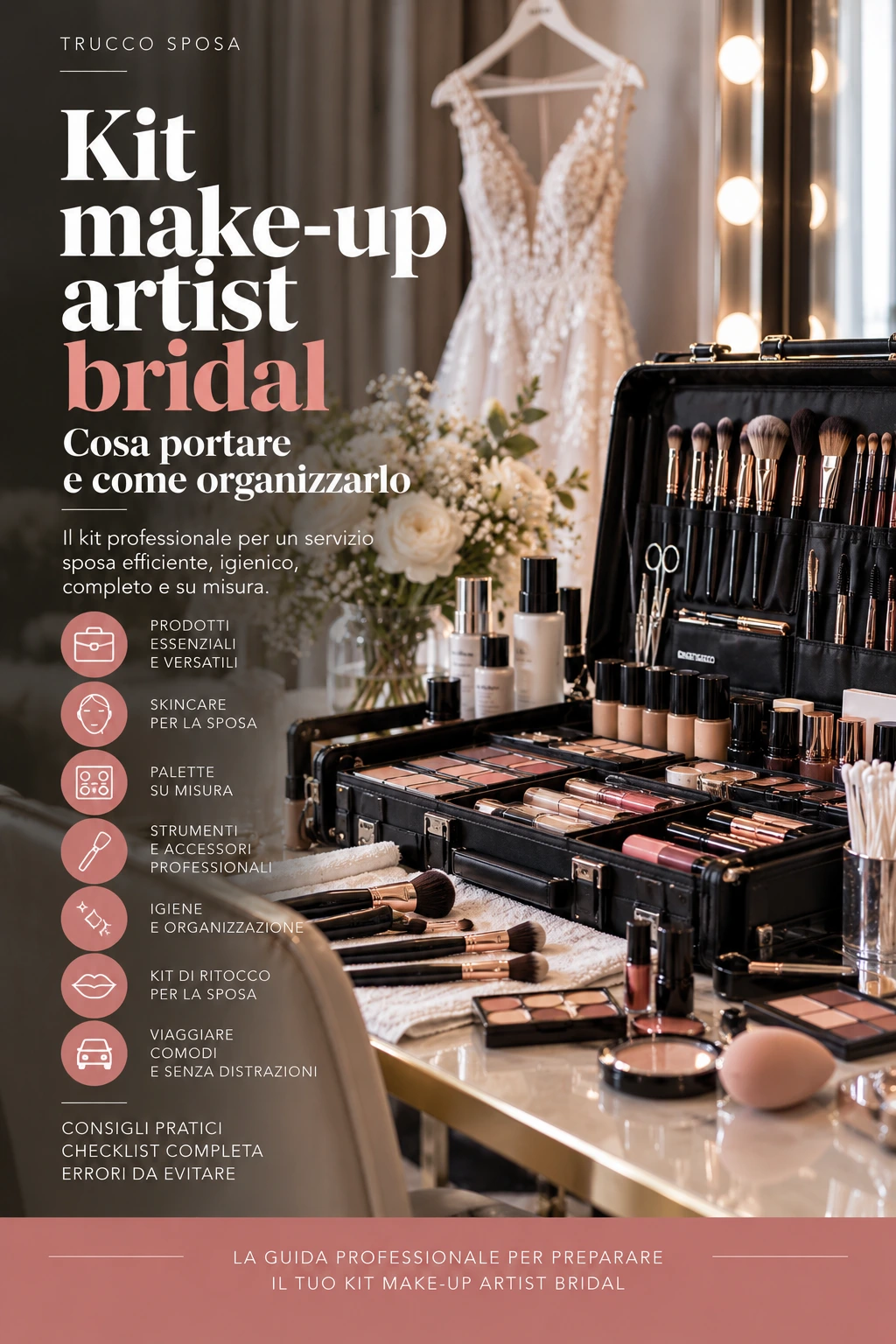 Al momento stai visualizzando Kit del Make-Up Artist bridal: prodotti e strumenti per il trucco sposa