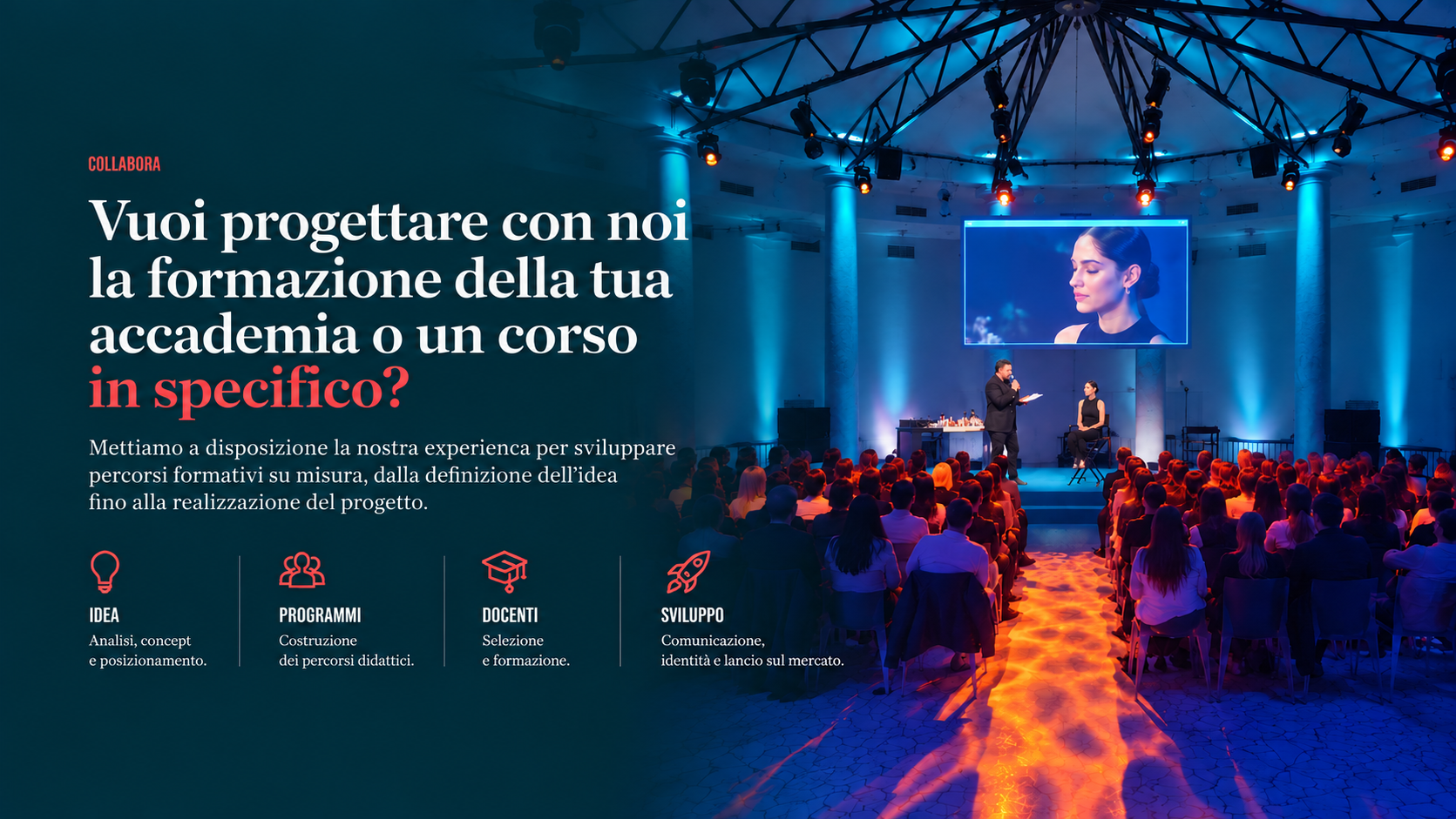 Grafica editoriale IMAGO per progettazione di percorsi formativi e accademie