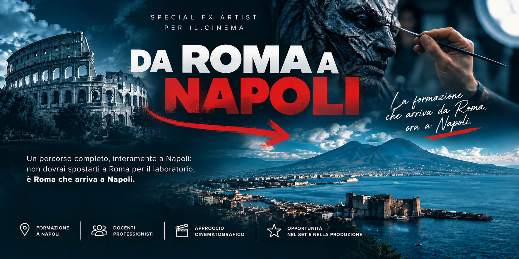 Da Roma a Napoli – corso Special FX Artist per il cinema a Napoli