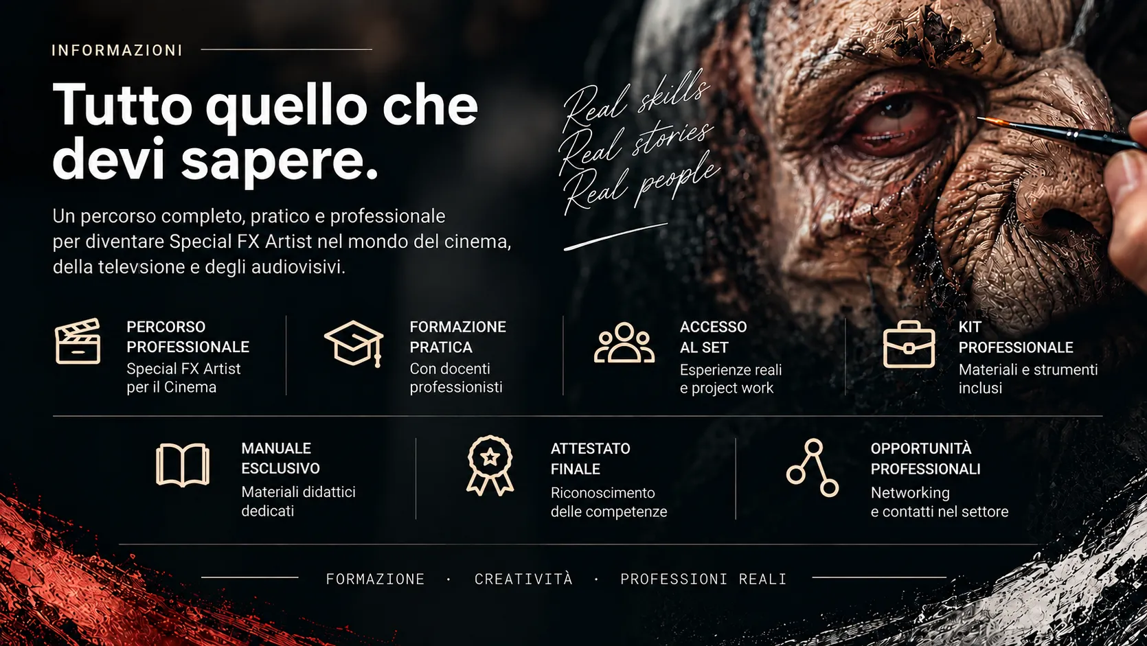 Informazioni sul corso Special FX Artist per il Cinema a Sardegna