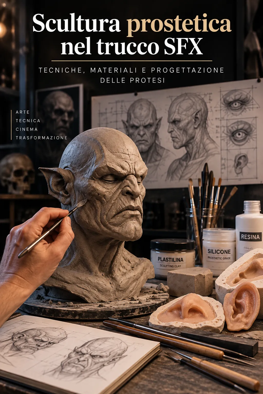 Scultura prostetica nel trucco SFX