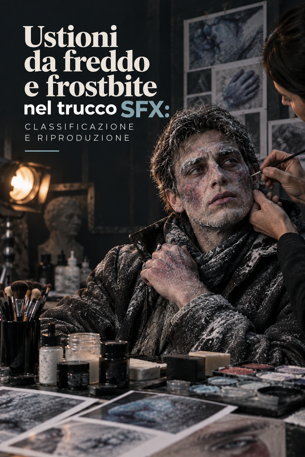 Al momento stai visualizzando Ustioni da freddo e frostbite nel trucco SFX: classificazione e riproduzione
