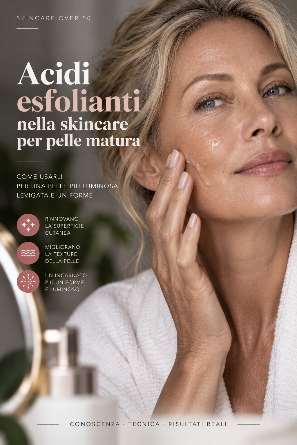 Al momento stai visualizzando Acidi esfolianti nella skincare per pelle matura: come usarli