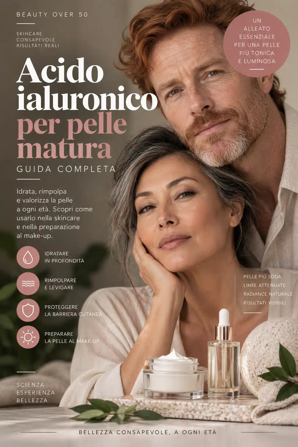 Al momento stai visualizzando Acido ialuronico nella skincare per pelle matura: a cosa serve e come usarlo