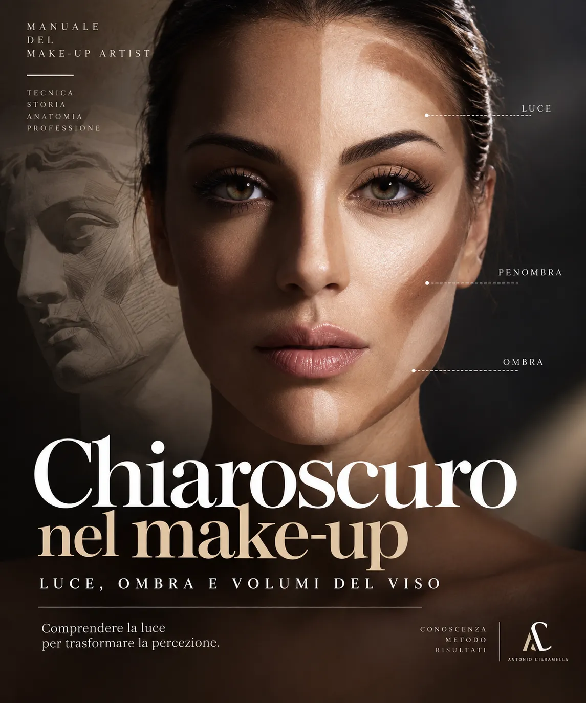 Al momento stai visualizzando Chiaroscuro nel make-up: luce, ombra e volumi del viso
