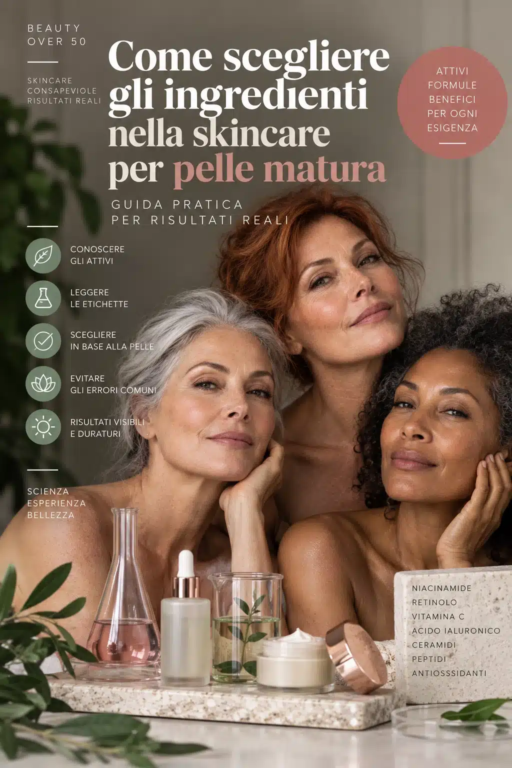 Al momento stai visualizzando Come scegliere gli ingredienti nella skincare per pelle matura