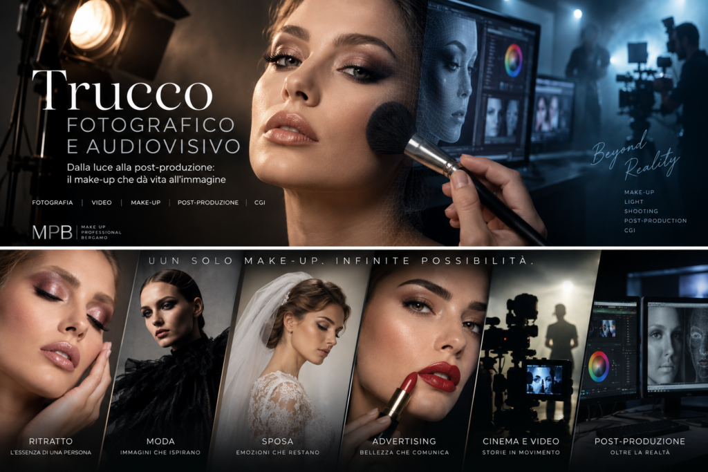 Principali contesti professionali del make-up tra ritratto beauty moda ed advertising