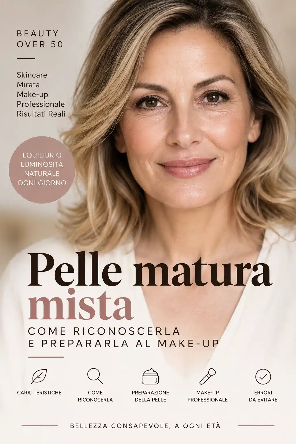 Al momento stai visualizzando Pelle matura mista: come riconoscerla e prepararla al make-up