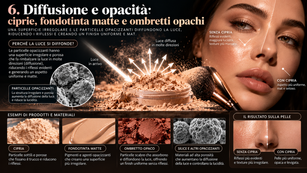 diffusione della luce e opacità dei cosmetici